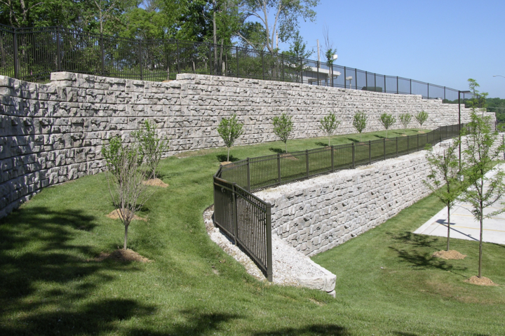 this image shows retaining wall in tustin, california